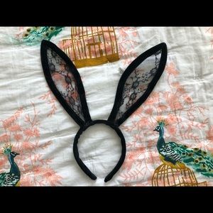Black Lace Bunny Ears